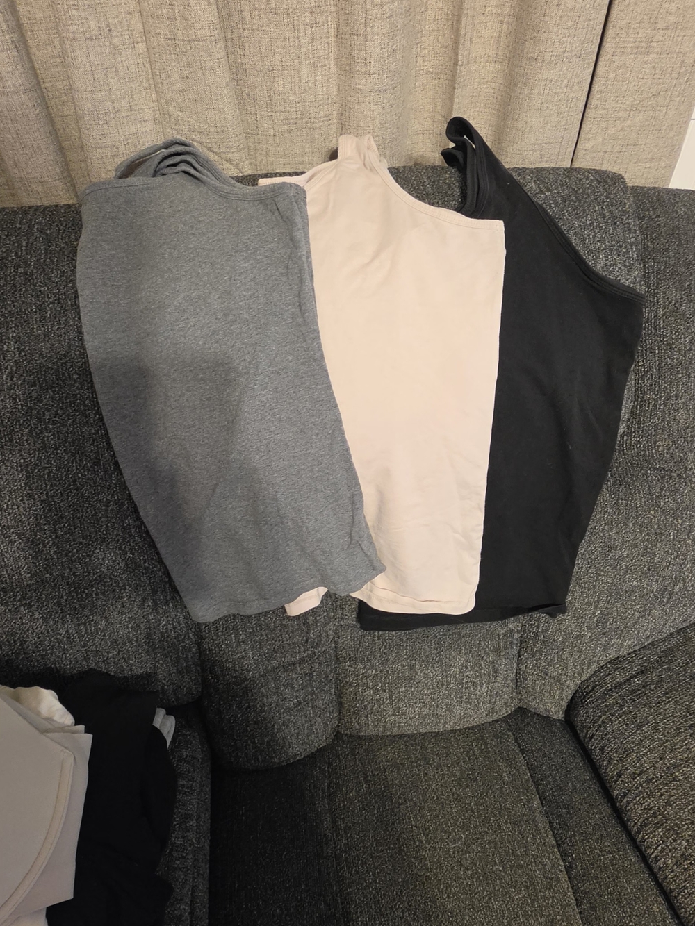 Maurices Women's Tank Top Set in Gray, Cream, and Black